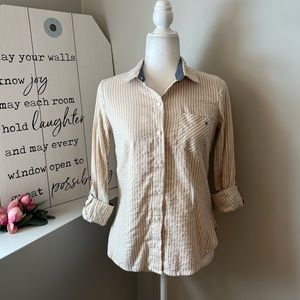 Tommy Hilfiger Gold Sparkle Button Down
